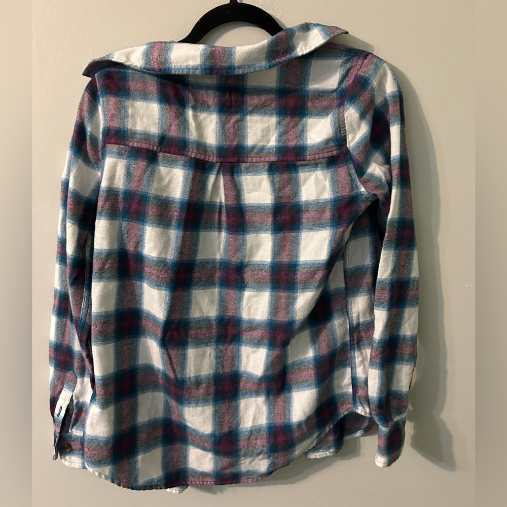 Plaid Kids Shirt - Blue and White
